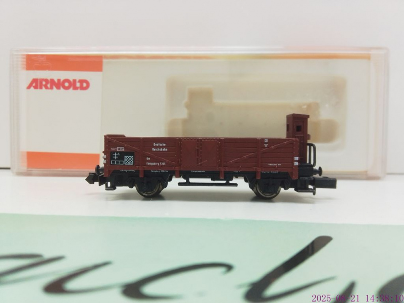 Arnold N DC 4412 Hochbordwagen mit Bremserhaus / Om / DRG / OVP