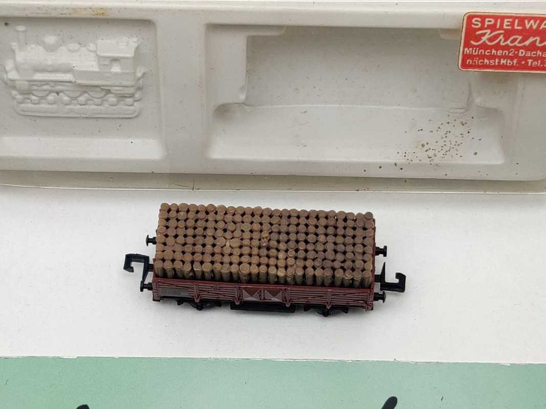 Arnold N DC 4471 Hochbordwagen "Grubenholz" Om / 627 850 / DB