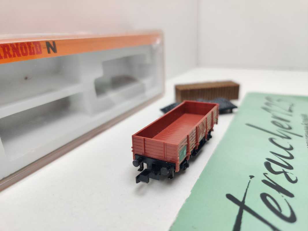 Arnold N DC 4471 Hochbordwagen Om / 2 Ladungseinsätze / DB / OVP