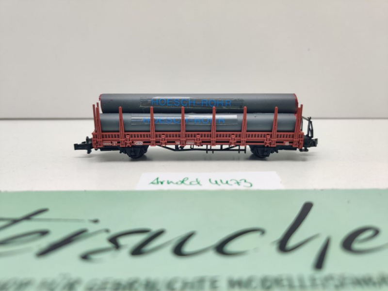 Arnold N DC 4473 ged. Rungenwagen Röhren "Hoesch" Kbs442 / DB