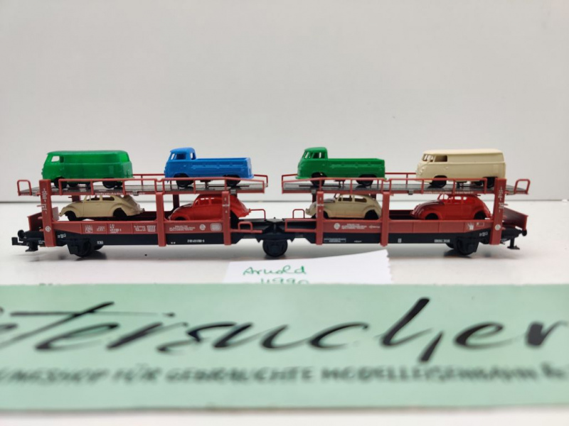 Arnold N DC 4990 2teilig Autotransporteinheit Ladung 8 VW / Offehs68 / DB