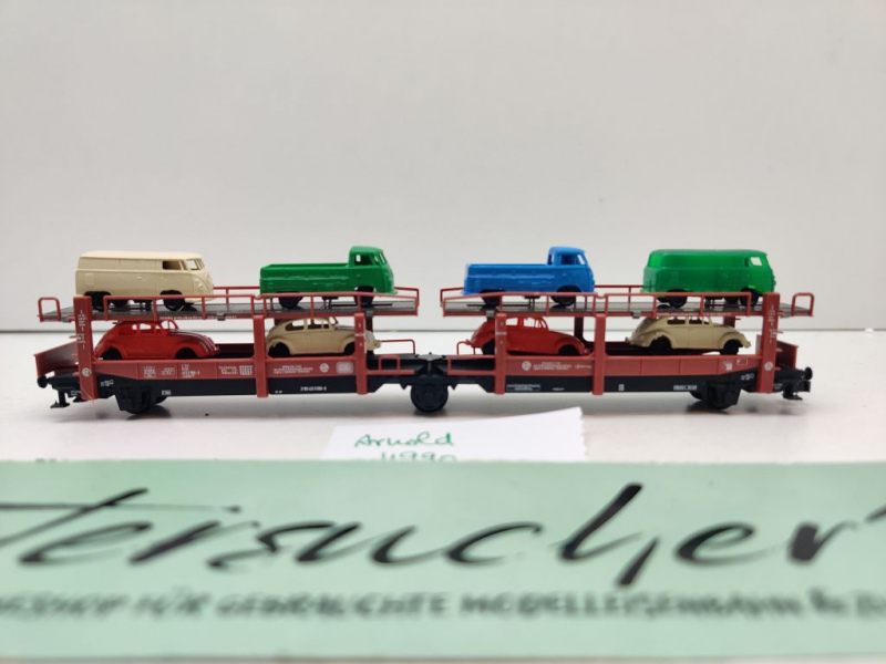 Arnold N DC 4990 2teilig Autotransporteinheit Ladung 8 VW / Offehs68 / DB