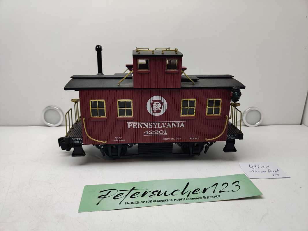 Aristo-Craft Spur G 42201 / zweiachsigen „Bobber Caboose“ (Güterzugbegleitwagen) / PRR