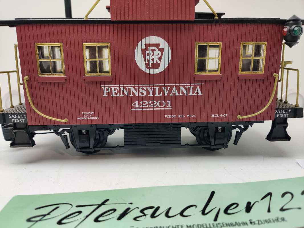 Aristo-Craft Spur G 42201 / zweiachsigen „Bobber Caboose“ (Güterzugbegleitwagen) / PRR