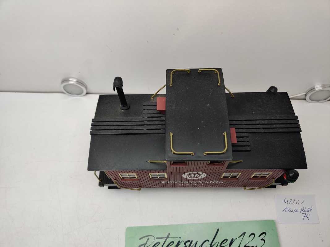 Aristo-Craft Spur G 42201 / zweiachsigen „Bobber Caboose“ (Güterzugbegleitwagen) / PRR