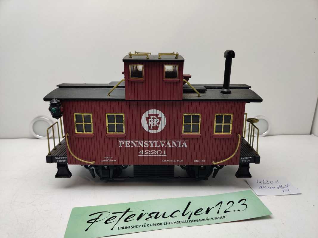 Aristo-Craft Spur G 42201 / zweiachsigen „Bobber Caboose“ (Güterzugbegleitwagen) / PRR