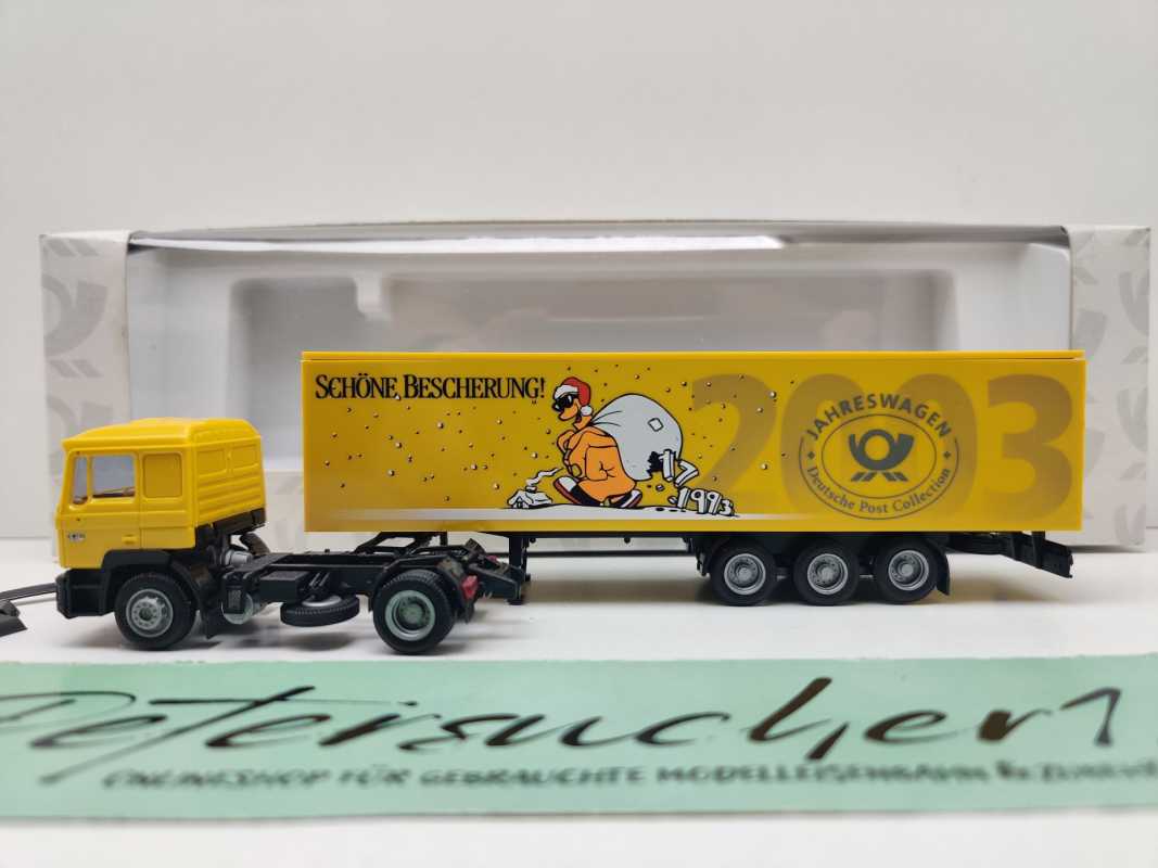 AWM H0 006272 MAN Sattelzug Deutsche Post Jahreswagen'03 / 1:87 / OVP