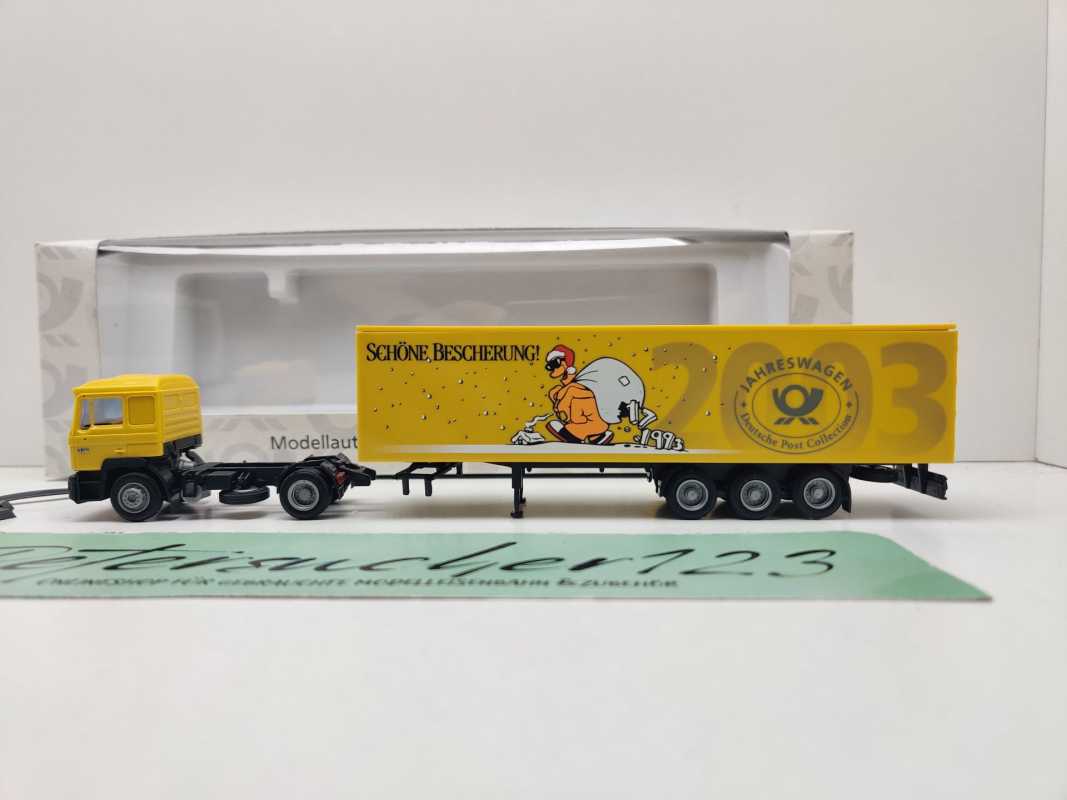 AWM H0 006272 MAN Sattelzug Deutsche Post Jahreswagen'03 / 1:87 / OVP