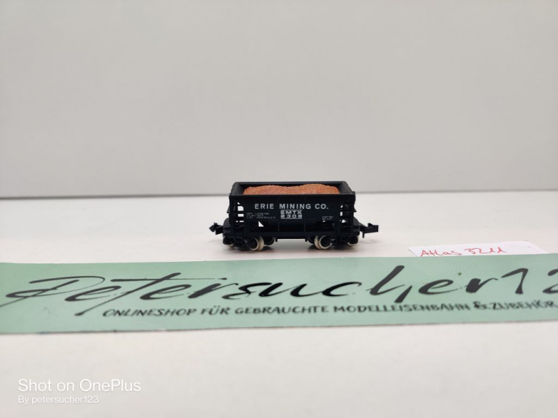 ATLAS N DC 3211 US-Trichterwagen Erzwagen "Erie Mining" / Erie Mining Co USA