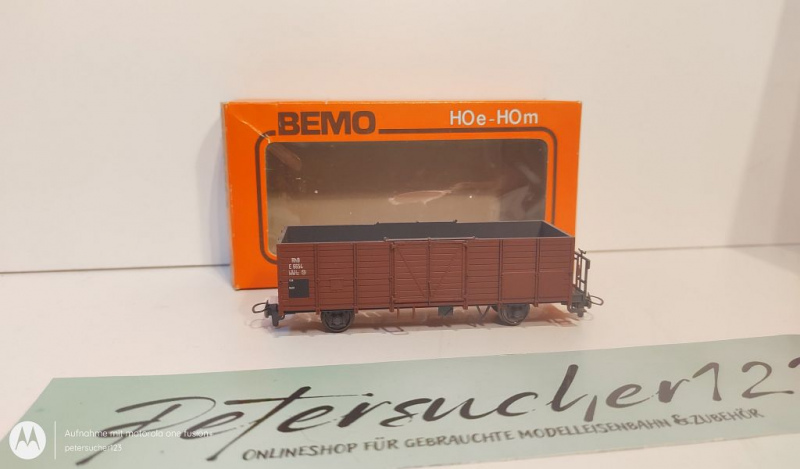 BEMO H0m DC 2251 Hochbordwagen / E6654 / Rhb / OVP orange