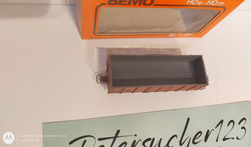 BEMO H0m DC 2251 Hochbordwagen / E6654 / Rhb / OVP orange