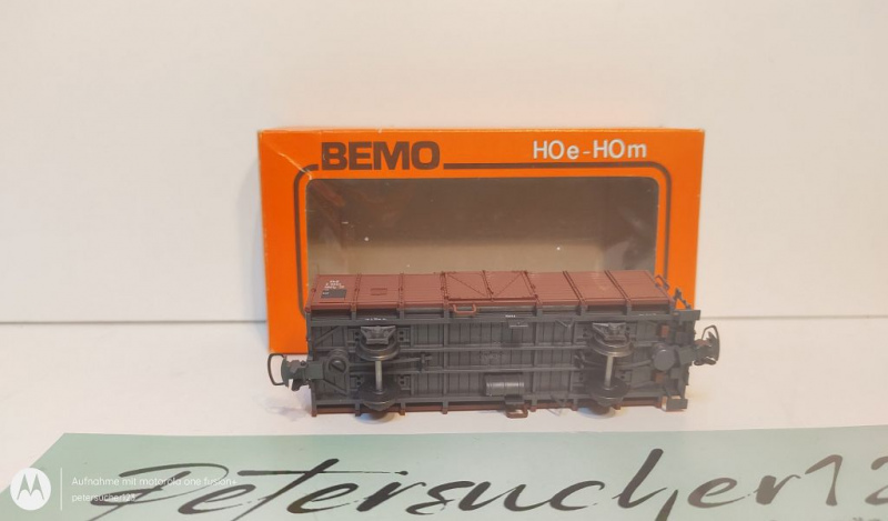 BEMO H0m DC 2251 Hochbordwagen / E6654 / Rhb / OVP orange
