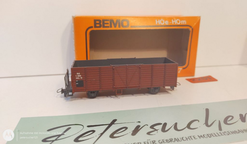 BEMO H0m DC 2251 108 Hochbordwagen / E6668 / Rhb / OVP orange