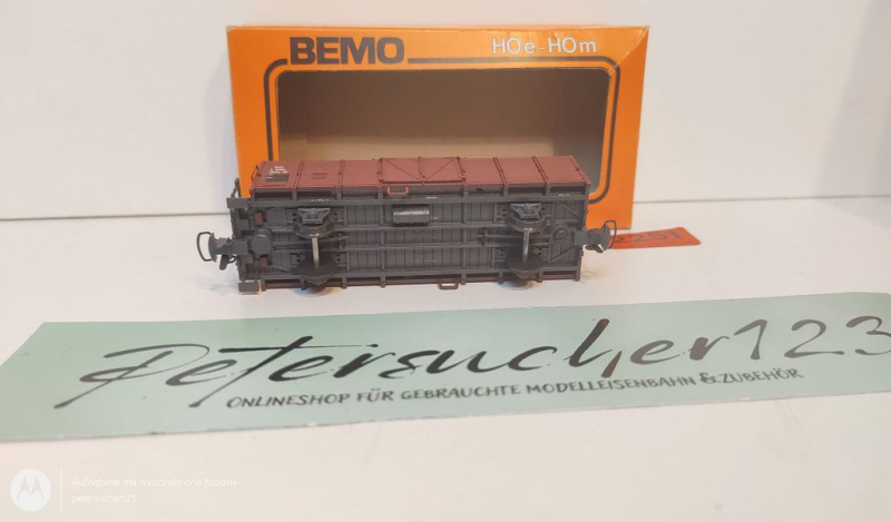 BEMO H0m DC 2251 108 Hochbordwagen / E6668 / Rhb / OVP orange