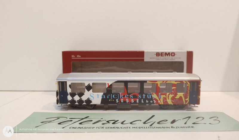 Bemo H0m DC 3256 171 Personenwagen "Star(c)kes Stück" As 1171 / 1.Kl / RhB / OVP