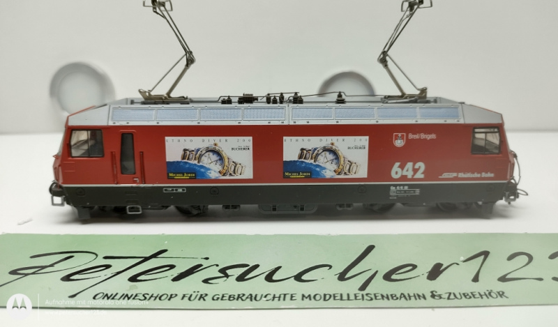 BEMO H0m DC 1259 112  RhB Ge4/4 III Nr. 642  Elektrische Neubaulokomotive /  "MICHEL JORDI"OVP Analog