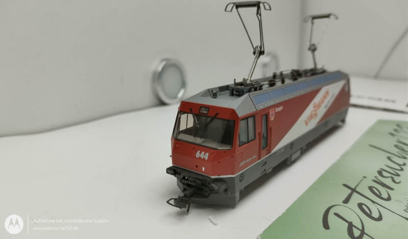 BEMO H0m DC 1259 114  RhB Ge4/4 III Nr. 644  Elektrische Neubaulokomotive "VIESSMANN" OVP DSS