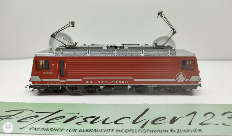 BEMO H0m DC 1262 502  Zahnradlok HGE 4/4. II /  "Monte Rosa" / OVP Analog