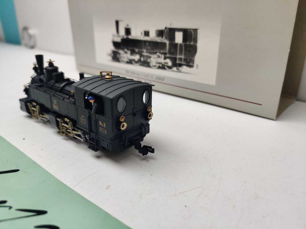 BEMO H0m DC 1293 112 / Mallet-Dampflokomotive / G 2x2/2 / Nr. 22 „Albula“ / RhB / OVP