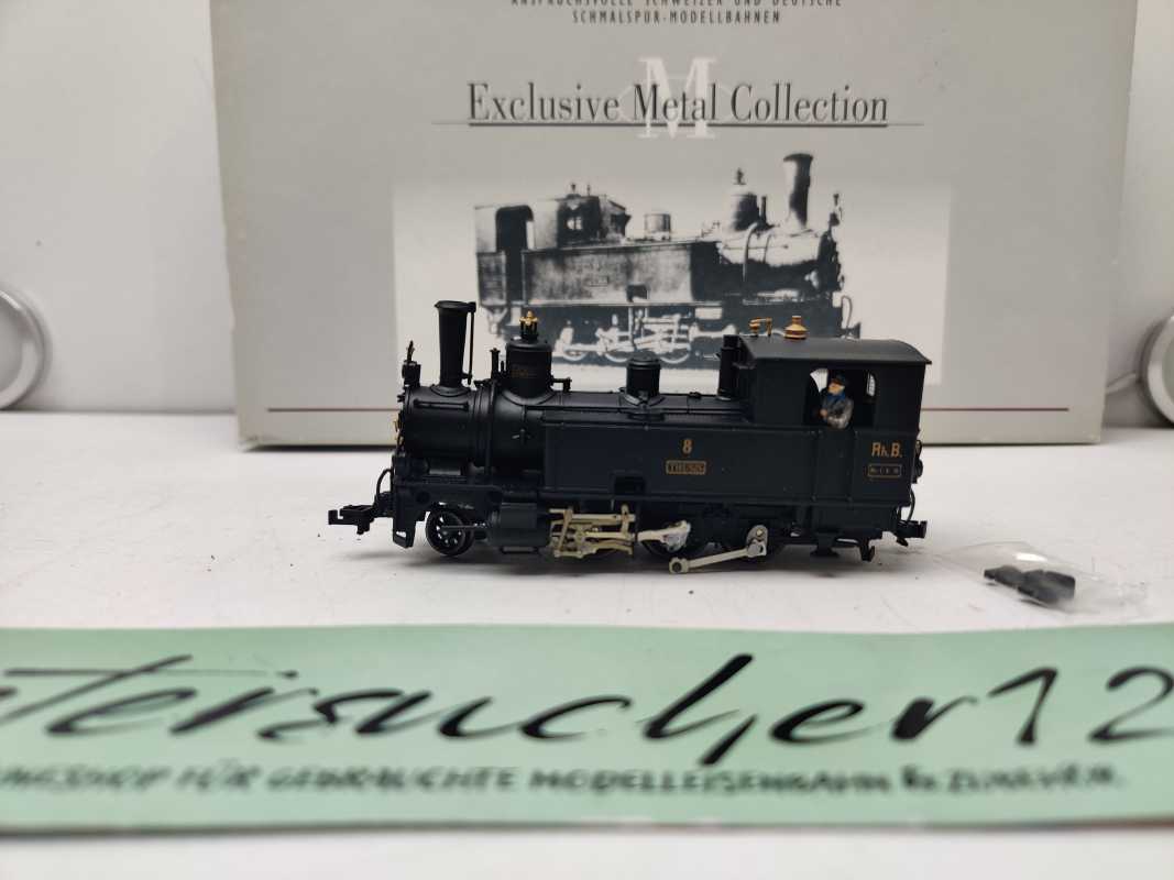 BEMO H0m DC 1295 108 Tenderdampflokomotive G 3/4 Nr. 8 „Thusis“ / RhB / OVP