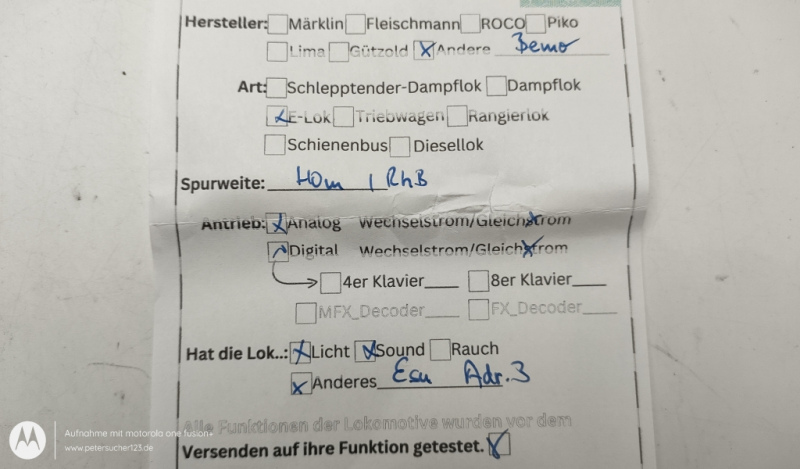 BEMO H0m DC 1358 154 Elektro-Lok "50.000 Fans" Ge 4/4 II / Esu-DIGITAL / RhB / OVP