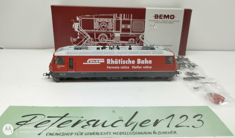 BEMO H0m DC 1359 167 RhB Ge 4/4 III 647 Universallkok "Grüsch-RhB" / Esu-DIGITAL / Sound / OVP