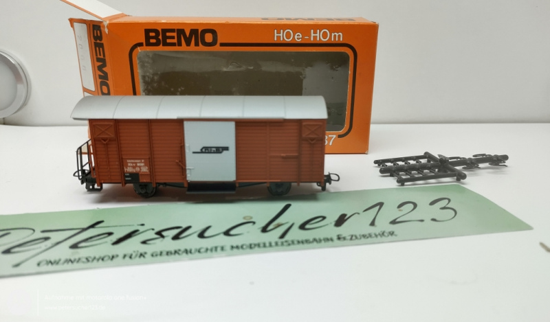 BEMO H0m DC 2256 191   RhB Ged. Güterwagen   OVP