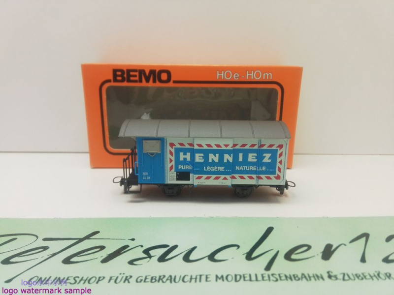 Bemo H0m DC 2274 321 gedeckter Güterwagen "Henniez" / Gk / RhB / OVP