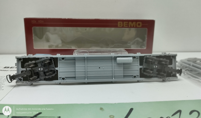 BEMO H0m DC 2280 999 Rungenwagen Autoverladewagen / 3 Autos / RhB / OVP