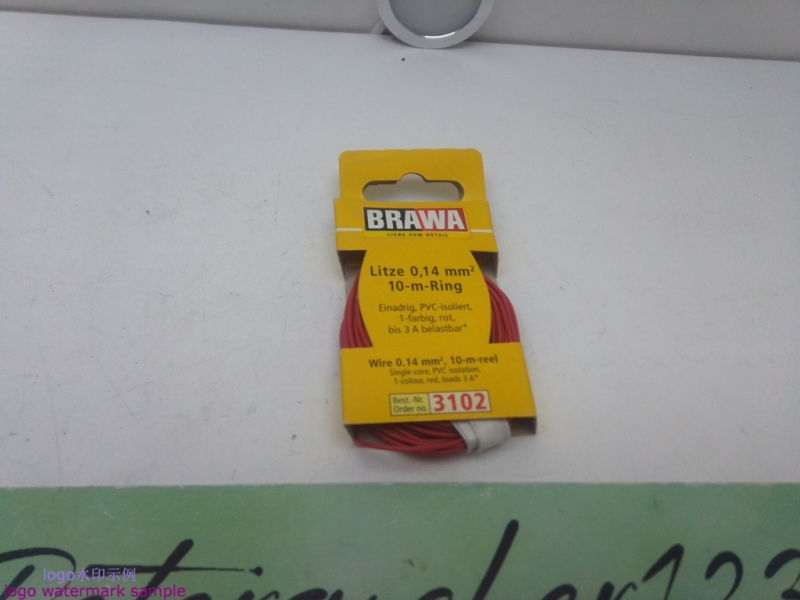 Brawa  3102 Kabel / 10 Meter Schaltlitze Rot / 0,14mm² / Rolle