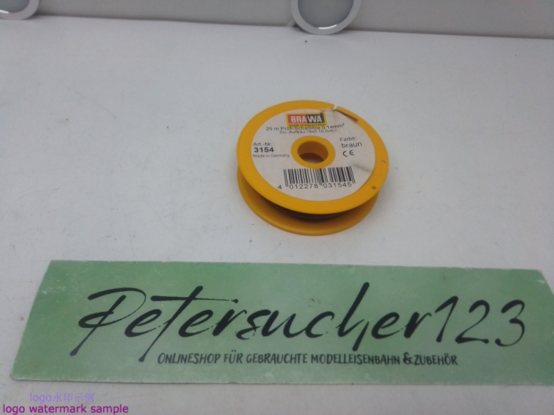 Brawa  3154 Kabel / 25 Meter Profischaltlitze Braun / 0,14mm² / Rolle