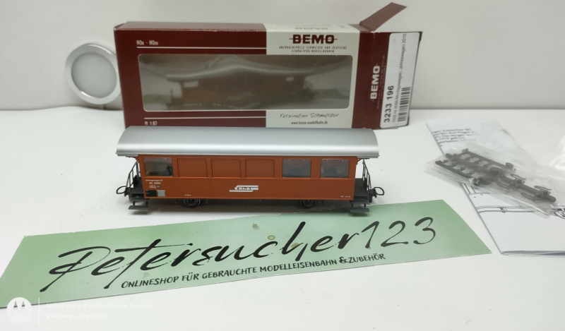 BEMO H0m DC 3233 196 RhB Xk 9086 Montagewagen Jahreswagen 2015 / OVP