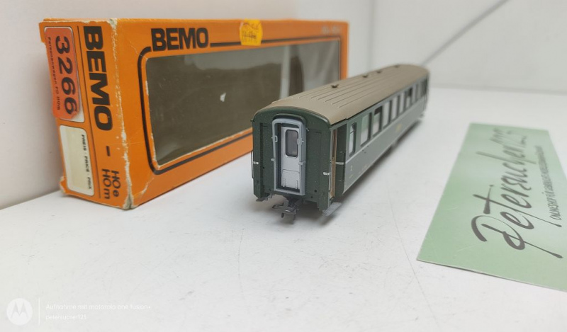 Bemo H0m DC 3250 Personenwagen 2.Kl EWI B / RhB / ErsatzVP