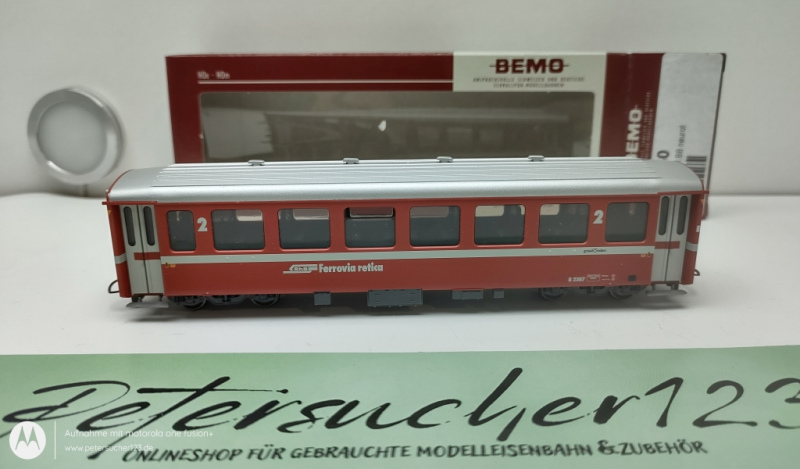 BEMO H0m DC 3255 160 RhB B 2307 EW I BB  Personenwagen OVP