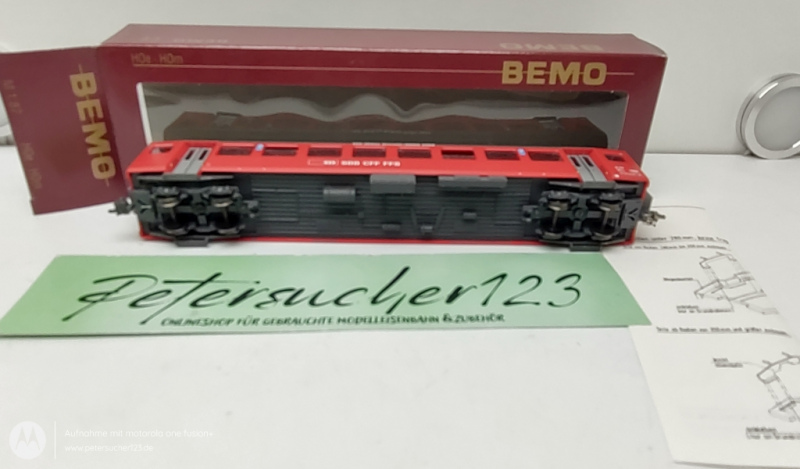 BEMO H0m DC 3271 424  Personenwagen SBB B 744 / 100 Jahre / OVP