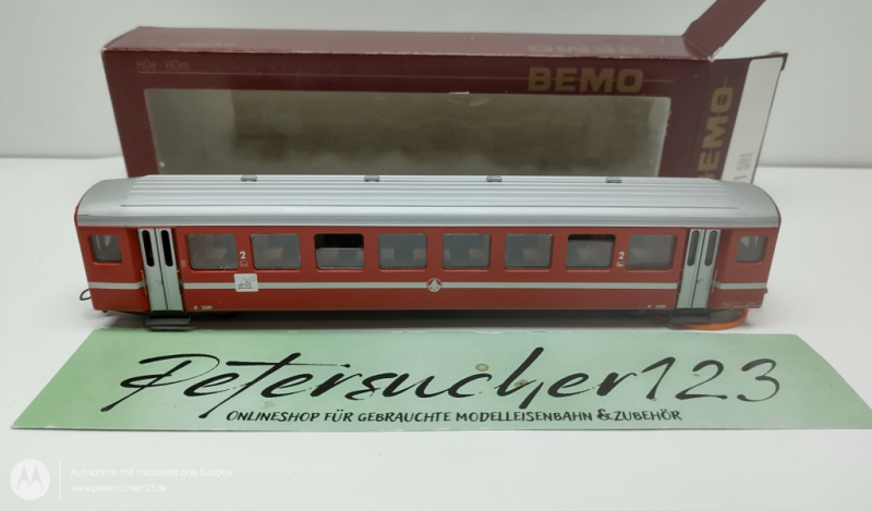 Bemo H0m DC 3271 581 RhB Steuerwagen / OVP