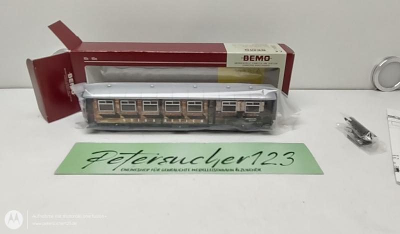 BEMO H0m DC 3262 171  RhB WR-S 3821 Stiva Retica  OVP