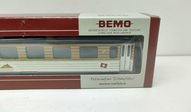 BEMO H0m DC 3292 348 MOB B 218 Personenwagen  Golden Pass  OVP