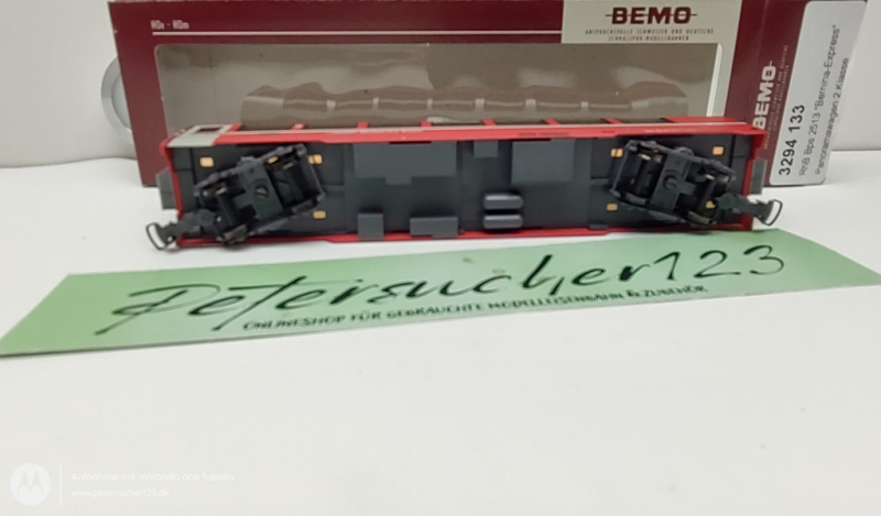 BEMO H0m DC 3294 133 RhB Bps 2513 Bernina - Express Panoramawagen 2.Kl. / OVP