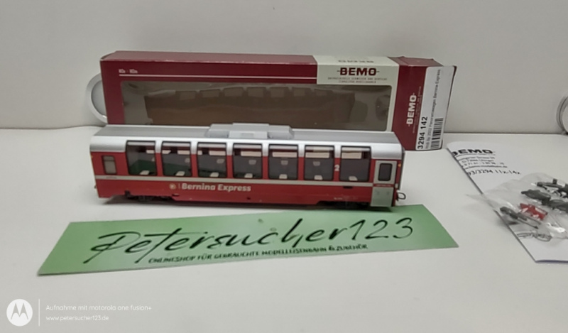 BEMO H0m DC 3294 142 RhB Bp 2502 Bernina - Express Panoramawagen 2.Kl. / OVP