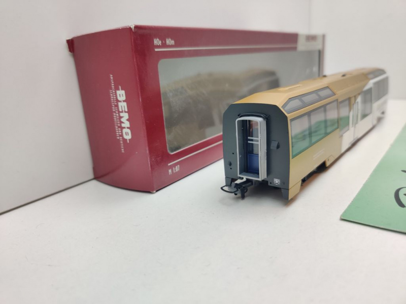 BEMO H0m DC 3299 313 Niederflurwagen "Goldenpass Panoramic" 2.Kl. Bs / MOB / OVP