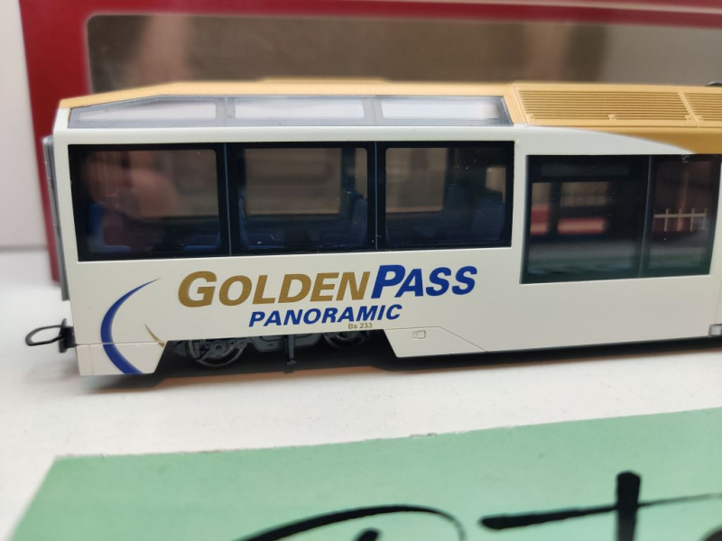 BEMO H0m DC 3299 313 Niederflurwagen "Goldenpass Panoramic" 2.Kl. Bs / MOB / OVP