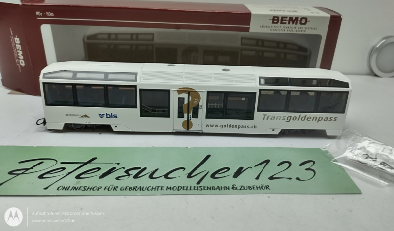 BEMO H0m DC 3299 302  MOB Bs 232 Niederflurwagen  Golden Pass  OVP