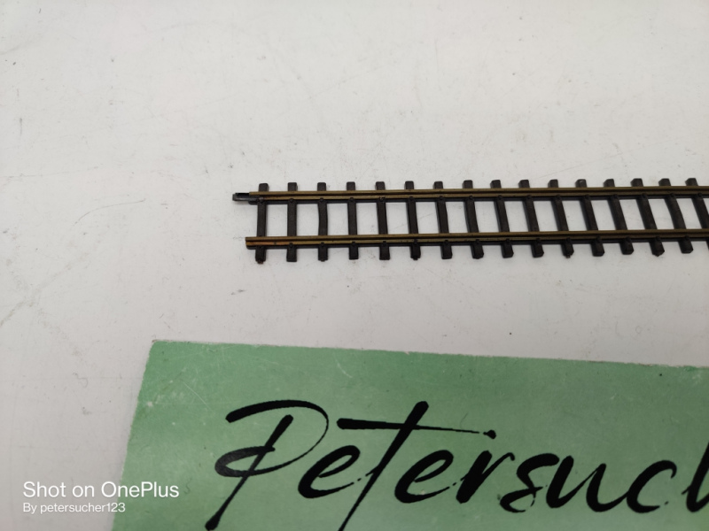 Bemo H0m DC 4203 / 1 x gerades Gleis 160 mm