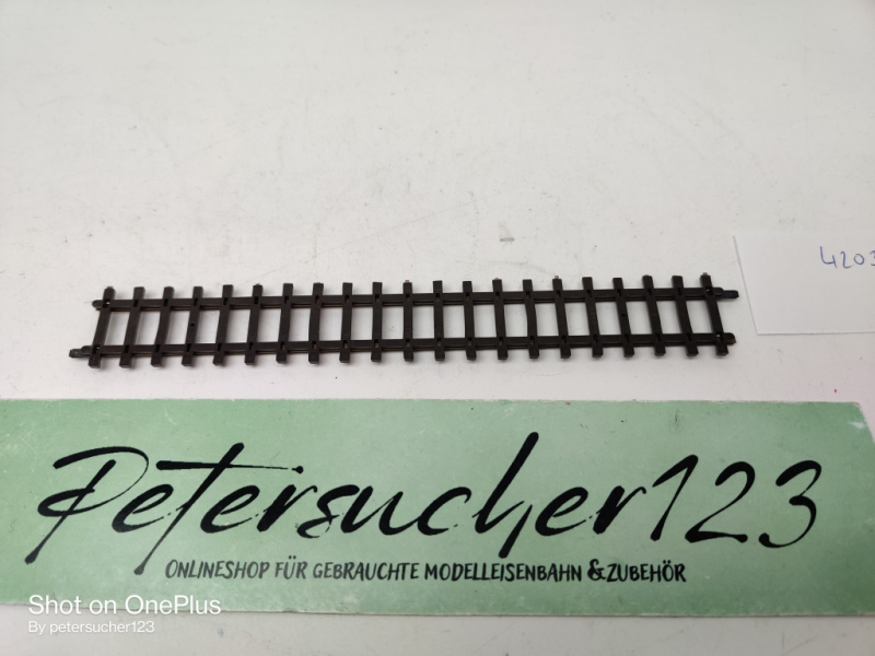 Bemo H0m DC 4203 / 1 x gerades Gleis 160 mm