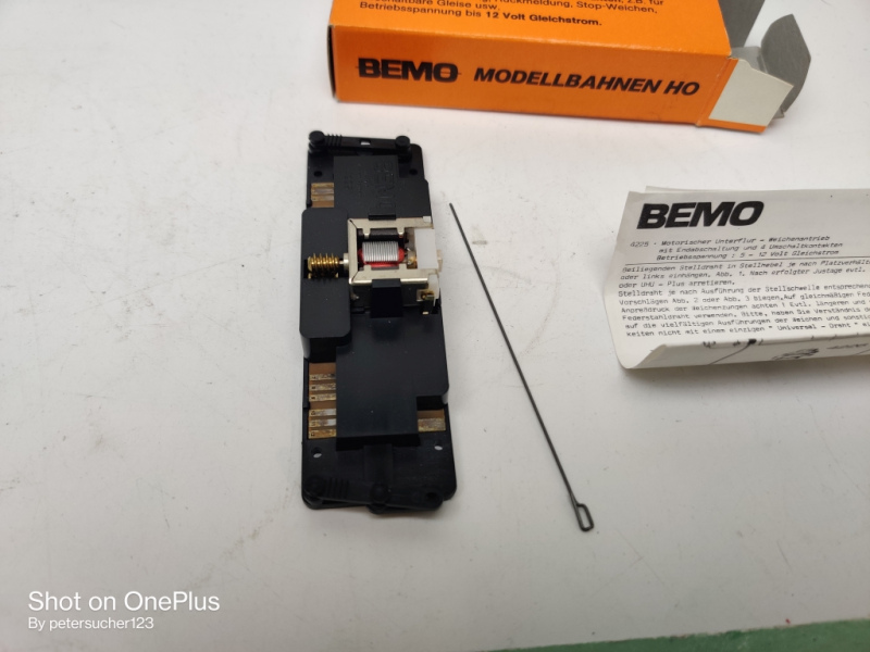 Bemo H0m DC 4225 / 1 x Motorischer Weichenantrieb / OVP