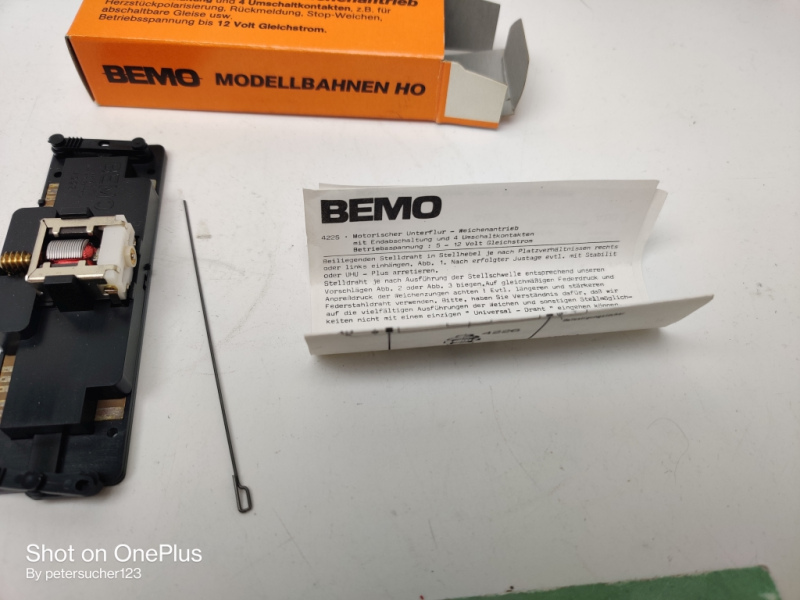 Bemo H0m DC 4225 / 1 x Motorischer Weichenantrieb / OVP