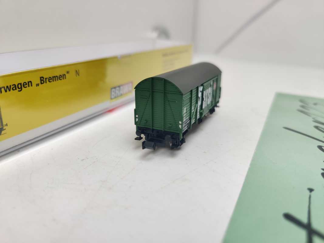 Brawa N DC 67216 gedeckten Güterwagen / Bauart Gms 35 / „Persil“-Werbebedruckung  / OVP