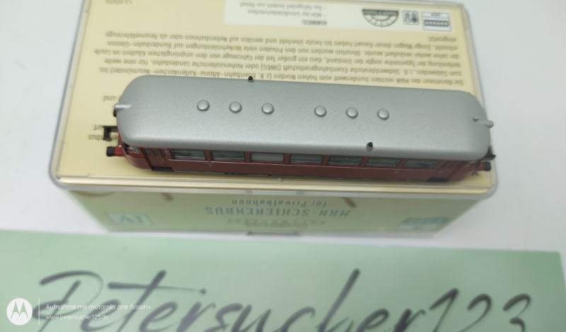 Brekina N 69100 Schienenbus VT 23 Rot  Analog  OVP