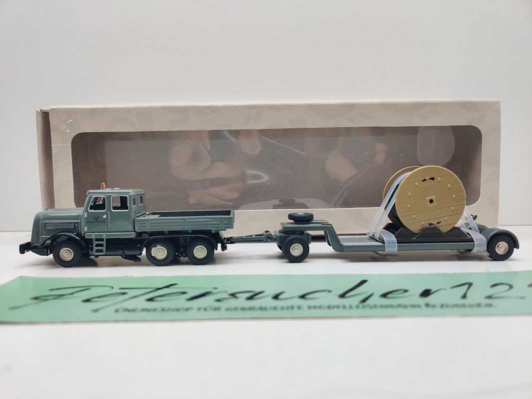 BUB H0 006385 Kaelble KDV mit Schwerlastanhänger & Kabelrolle / 1:87 / OVP
